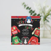 醜いセータークリスマスパーティー 招待状 (スタンド正面)