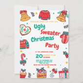 醜いセータークリスマスパーティー 招待状 (正面)