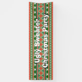 醜いセータークリスマスパーティー 横断幕 (縦)