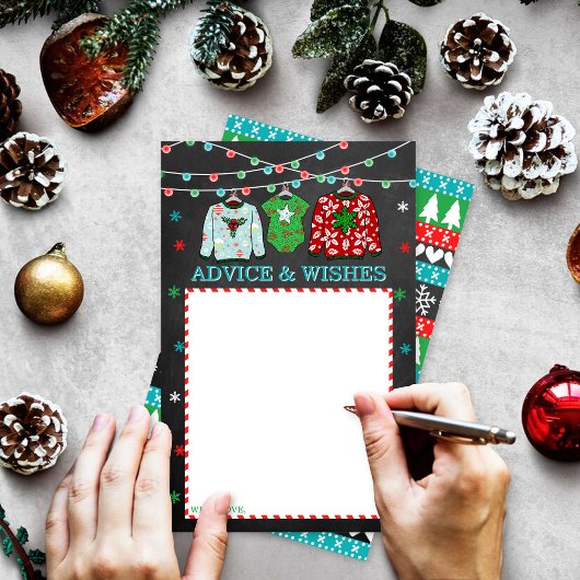 醜いセータークリスマスベビーシャワーアドバイス