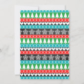 醜いセータークリスマスベビーシャワー サンキューカード (裏面)