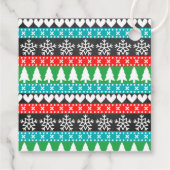 醜いセータークリスマスベビーシャワー フェイバータグ (裏面)