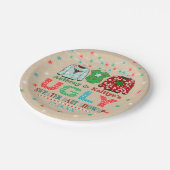 醜いセータークリスマスベビーシャワー ペーパープレート (アングル)