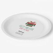 醜いセータークリスマスベビーシャワー ペーパープレート (アングル)