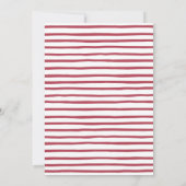 醜いセータークリスマスベビーシャワー 招待状 (裏面)