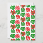 醜いセータークリスマスホリデーパーティカワイイカスタム 招待状 (裏面)