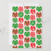 醜いセータークリスマスホリデーパーティカワイイカスタム 招待状 (裏面)