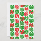 醜いセータークリスマスホリデーパーティカワイイカスタム 招待状 (裏面)