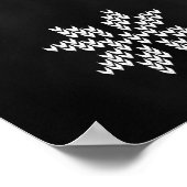 醜いセータークリスマスホリデーパーティーウェルカムサイン ポスター (角)