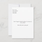 醜いセータークリスマスホリデーパーティー招待状 (裏面)