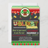 醜いセータークリスマスホリデーパーティー招待状 招待状 (正面)