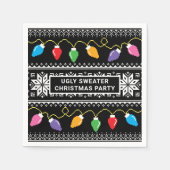 醜いセータークリスマスホリデーパーティー紙 スタンダードカクテルナプキン (正面)