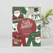 醜いセータークリスマスホリデーパーティー 招待状 (スタンド正面)