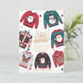 醜いセータークリスマスホリデーパーティー 招待状 (スタンド正面)