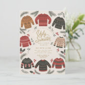 醜いセータークリスマスホリデーパーティー 招待状 (スタンド正面)