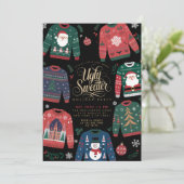 醜いセータークリスマスホリデーパーティー 招待状 (スタンド正面)