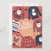 醜いセータークリスマスホリデーパーティー 招待状 (正面)