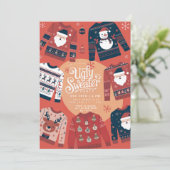 醜いセータークリスマスホリデーパーティー 招待状 (スタンド正面)