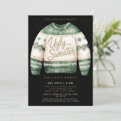 醜いセータークリスマスホリデーパーティー 招待状 (スタンド正面)