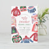 醜いセータークリスマスホリデーパーティー 招待状 (スタンド正面)