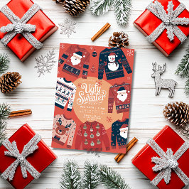 醜いセータークリスマスホリデーパーティー 招待状