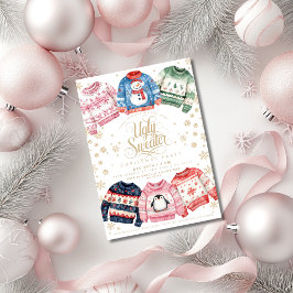 醜いセータークリスマスホリデーパーティー 招待状