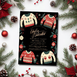 醜いセータークリスマスホリデーパーティー 招待状