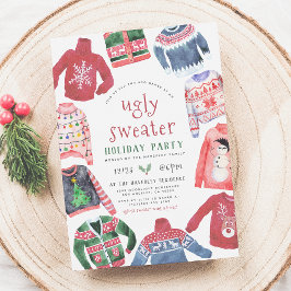 醜いセータークリスマスホリデーパーティー 招待状