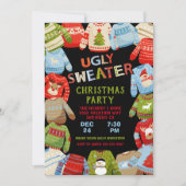 醜いセータークリスマスホリデーパーティー 招待状 (正面)