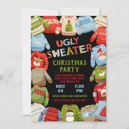 醜いセータークリスマスホリデーパーティー 招待状