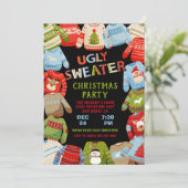 醜いセータークリスマスホリデーパーティー 招待状 (スタンド正面)
