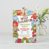 醜いセータークリスマスホリデーパーティー 招待状 (スタンド正面)