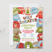 醜いセータークリスマスホリデーパーティー 招待状 (正面)