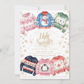 醜いセータークリスマスホリデーパーティー 招待状 (正面)