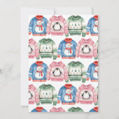 醜いセータークリスマスホリデーパーティー 招待状 (裏面)