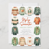 醜いセータークリスマスホリデーパーティー 招待状 (正面)