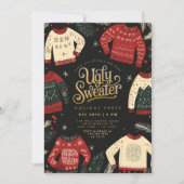 醜いセータークリスマスホリデーパーティー 招待状 (正面)