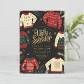 醜いセータークリスマスホリデーパーティー 招待状 (スタンド正面)