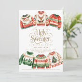 醜いセータークリスマスホリデーパーティー 招待状 (スタンド正面)