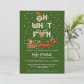 醜いセータークリスマスホリデーパーティーG Oh何おもしろい 招待状 (スタンド正面)