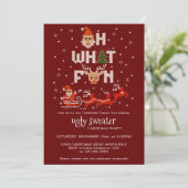 醜いセータークリスマスホリデーパーティーRああ何おもしろい 招待状 (スタンド正面)