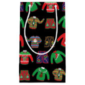 醜いセータークリスマスホリデー抱き枕 スモールペーパーバッグ (正面)