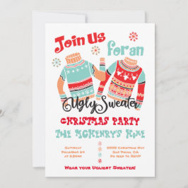 醜いセータークリスマスホリデー招待状 招待状