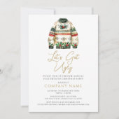 醜いセータークリスマス企業のパーティー 招待状 (正面)