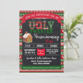 醜いセータークリスマス引っ越し祝いパーティーバッシュ 招待状 (スタンド正面)