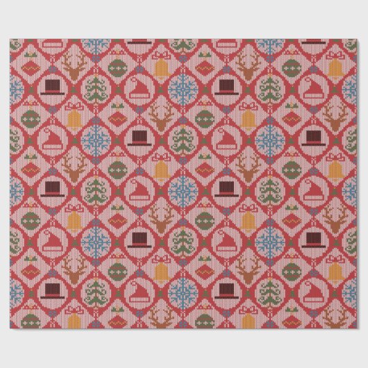 醜いセータークリスマス ラッピングペーパー (フラット)