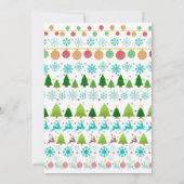 醜いセーターグリーンチョークボードクリスマスパーティー 招待状 (裏面)