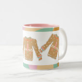 醜いセーターグルービークリスマスピンク自然 ツートーンマグカップ (正面右)