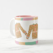 醜いセーターグルービークリスマスピンク自然 ツートーンマグカップ (正面左)