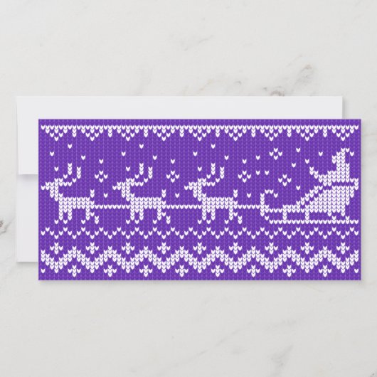 醜いセーターサンタクロースそりとトナカイ (正面)